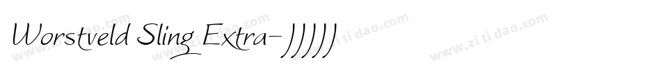 Worstveld Sling Extra字体转换